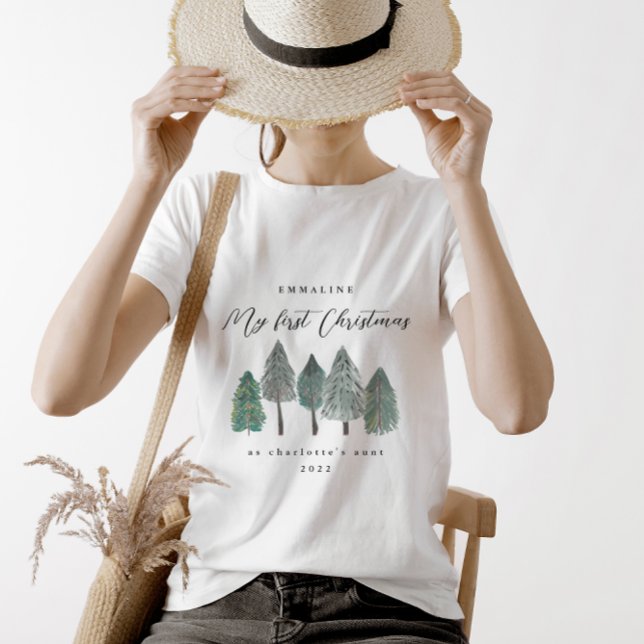 My First Christmas as Aunt T-Shirt (Creator Uploaded)