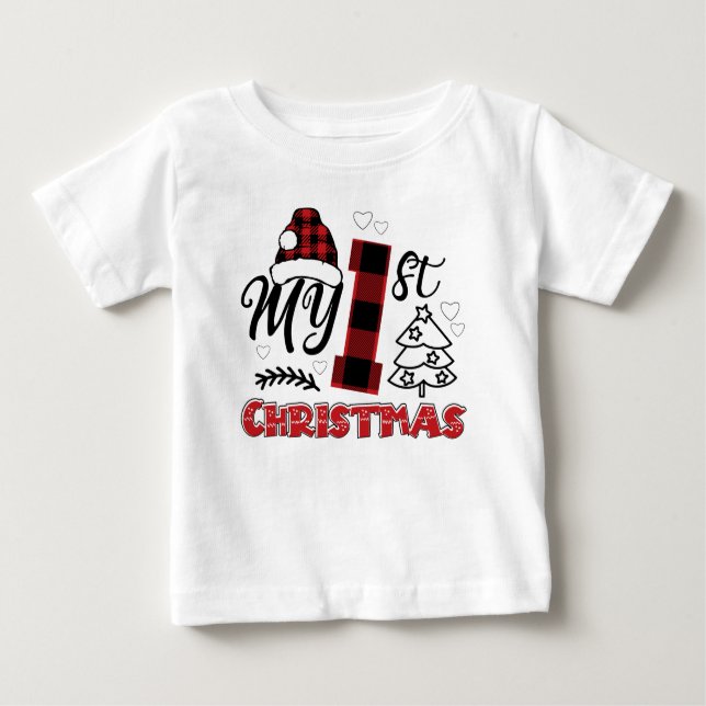 My First Christmas baby 1st Xmas T-Shirt (Front)