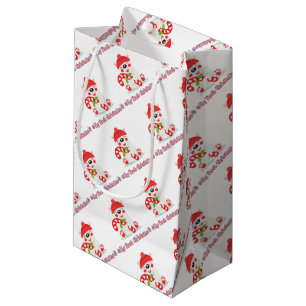 My First Christmas Baby Bear Small Gift Bag