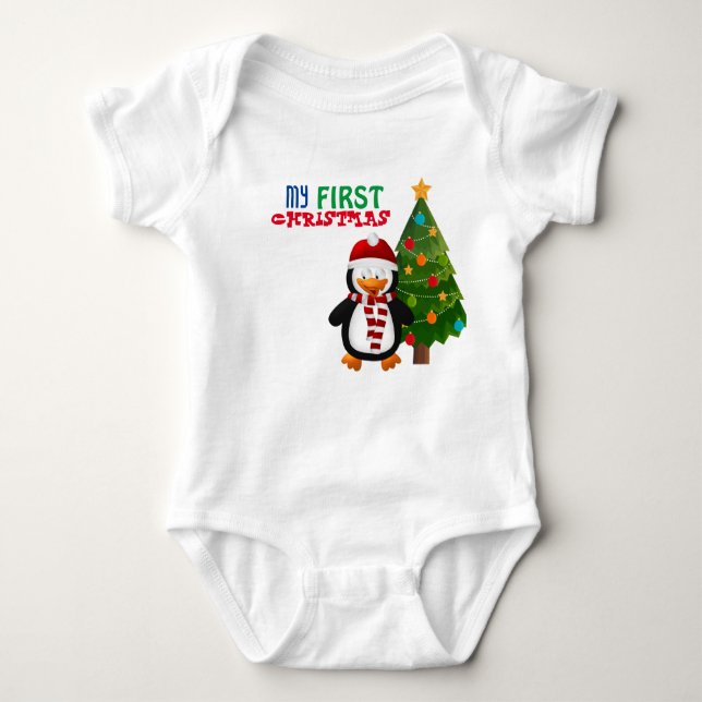 My first Christmas Baby Bodysuit  (Front)