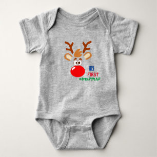My first Christmas Baby Bodysuit 