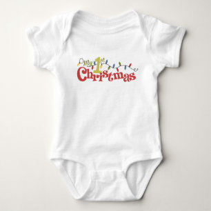 My First Christmas Baby Bodysuit