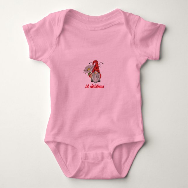my first christmas baby bodysuit (Front)
