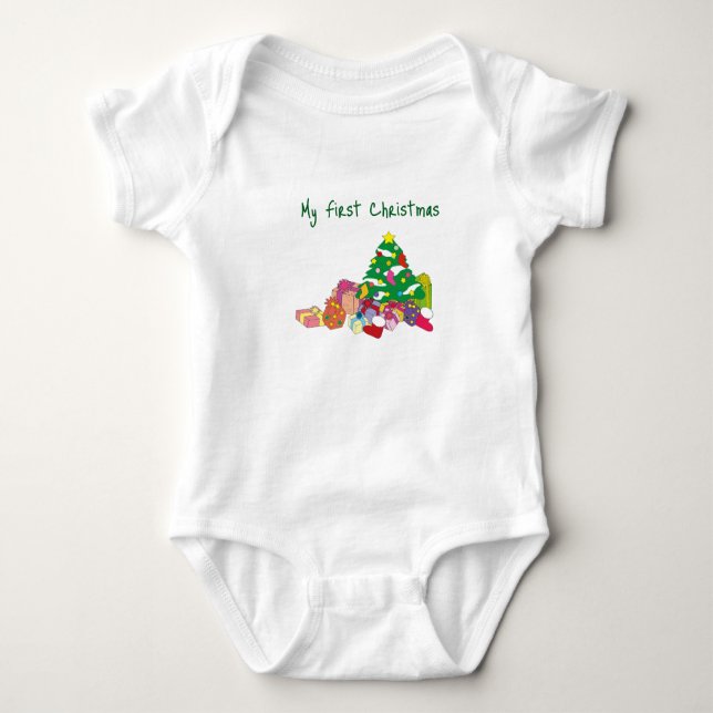 My First Christmas -  Baby Bodysuit (Front)
