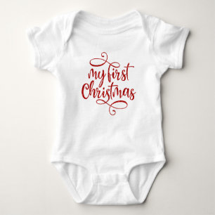 My First Christmas Baby Bodysuit