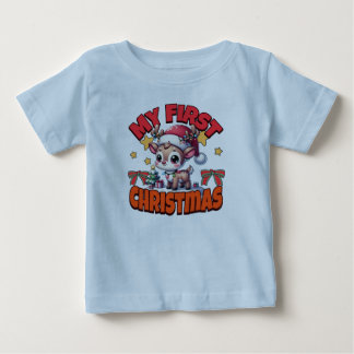 My First Christmas - Baby Fawn Delight T-Shirt