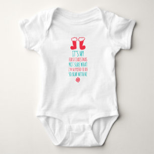My First Christmas Baby Jersey Bodysuit