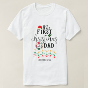 My First Christmas Baby Personalise Name  T-Shirt