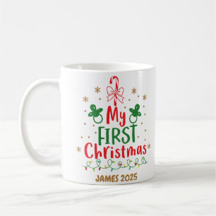 My First Christmas Candy Cane Coffee Mug