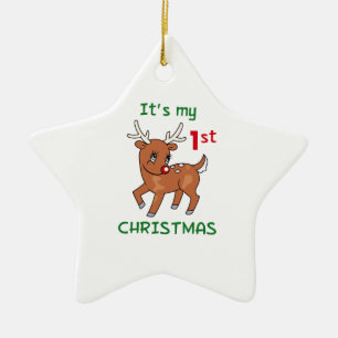 MY FIRST CHRISTMAS CERAMIC TREE DECORATION