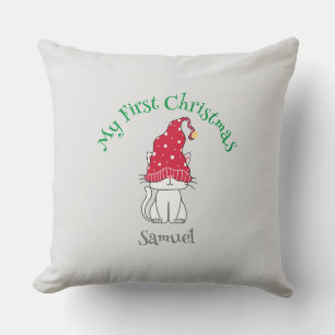 My First Christmas Cushion - customizable