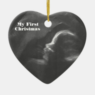 My First Christmas customizable Baby Scan Ceramic Tree Decoration