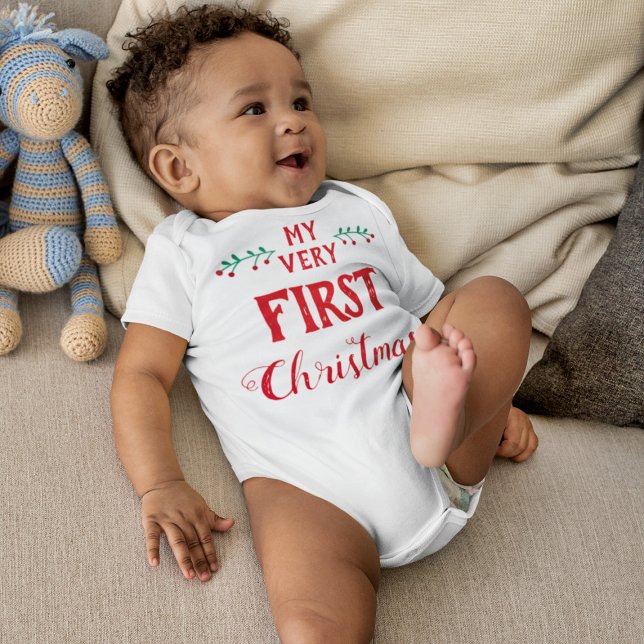 My first Christmas family matching outfit Baby Bodysuit (Creator Uploaded)