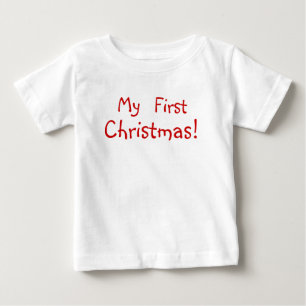 My first Christmas! (front and back) Baby T-Shirt