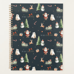 My First Christmas gift present Santa Planner