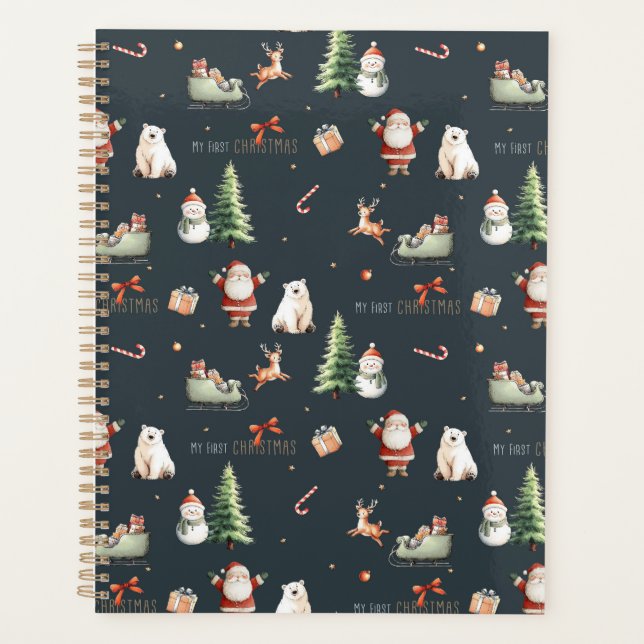 My First Christmas gift present Santa Planner (Front)