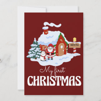 My First Christmas  Holiday Card