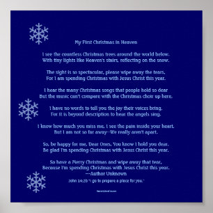 My First Christmas in Heaven Poster