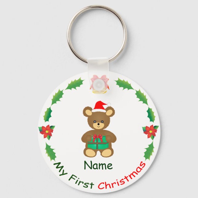 My First Christmas Key Ring (Front)