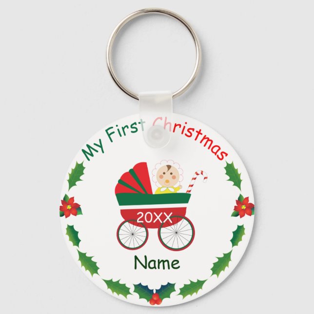 My First Christmas Key Ring (Front)