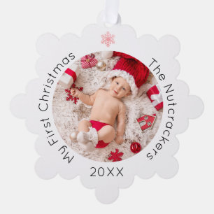 My First Christmas Nutcracker Tree Decoration Card