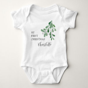 My first Christmas Personalised Baby Bodysuit