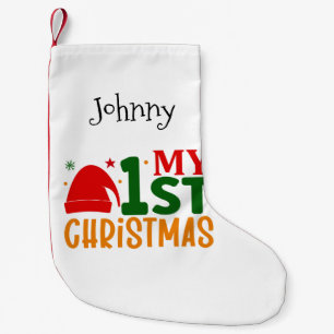 My First Christmas Personalised  Small Christmas Stocking