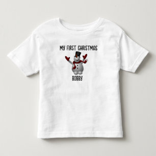 MY FIRST CHRISTMAS PERSONALIZED BABY T-SHIRT