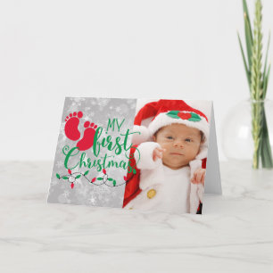 My First Christmas Photo Christmas Card