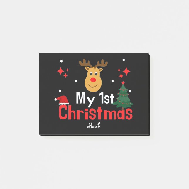 My First Christmas Post-it Notes (Front)