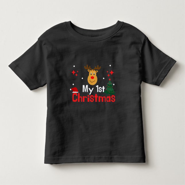My First Christmas Toddler T-Shirt (Front)