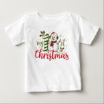 My First Christmas Typography Cute Snowman Baby T-Shirt<br><div class="desc">My First Christmas Typography Cute Snowman Baby Girl Baby Boy Baby T-Shirt features the text "My 1st Christmas" in modern script typography accented with a cute snowman. Perfect Christmas gift for a baby girl or baby boy. Created by Evco Studio www.zazzle.com/store/evcostudio</div>