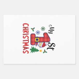My first Christmas Wrapping Paper Sheet