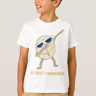 My First Communion Dabbing Wafer Catholic T-Shirt