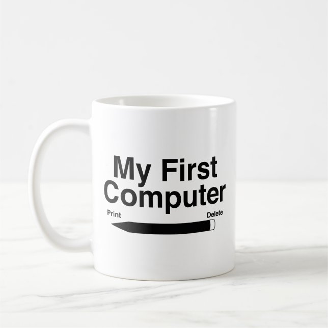 My First Computer Coffee Mug (Left)