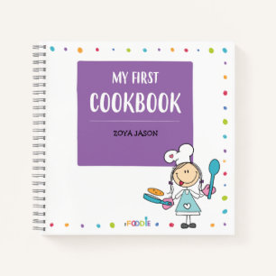 MY FIRST COOKBOOK Blank Recipe Notebook 