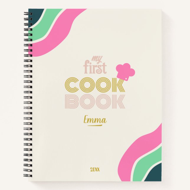 "My First cookbook for kids"  Notebook (Front)