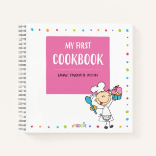 "MY FIRST COOKBOOK" Personalised Kids Recipe Book