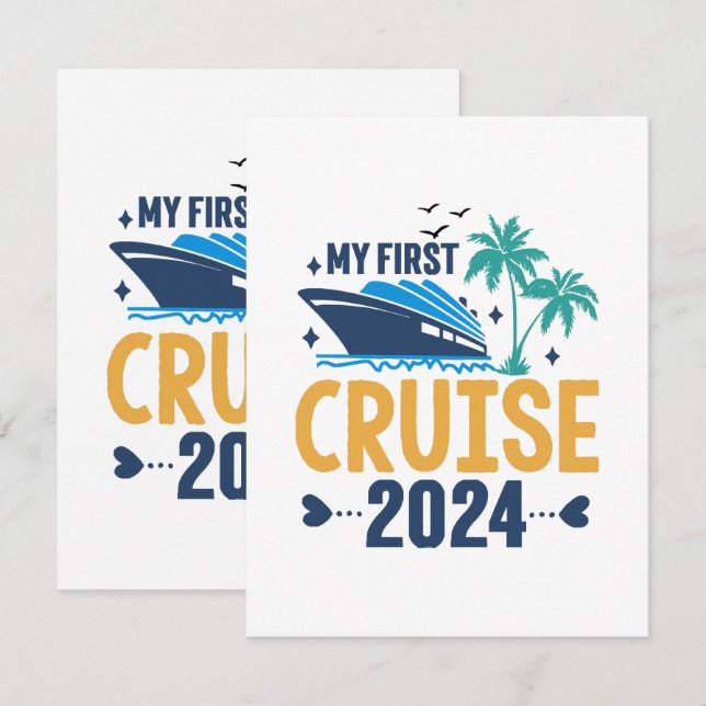 My First Cruise 2024 Enclosure Card (Front/Back)