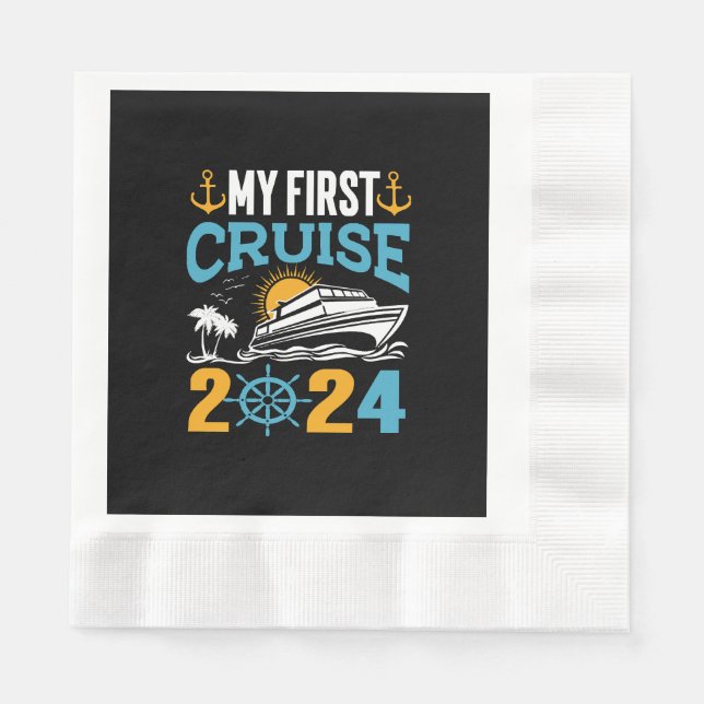My First Cruise 2024 Napkin (Front)