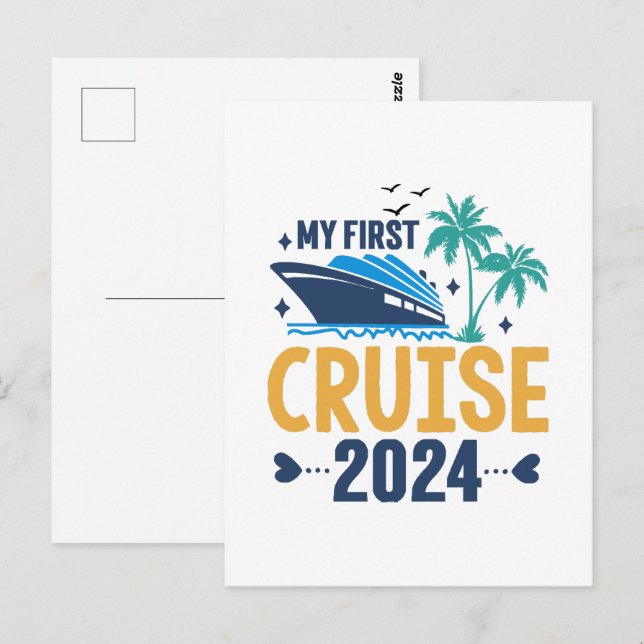 My First Cruise 2024 Postcard (Front/Back)