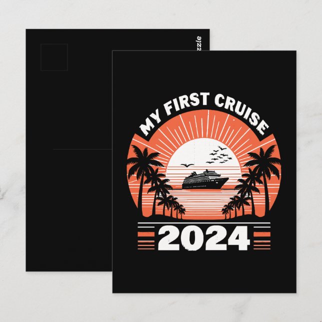 My First Cruise 2024 Postcard (Front/Back)