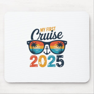 My First Cruise 2025 Funny First Time Cruise Vacat Mouse Pad