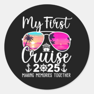 My First Cruise 2025 My First Cruising Summer Vaca Classic Round Sticker