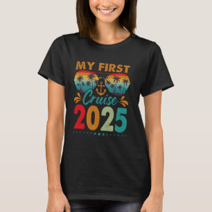 My First Cruise 2025 Tropical Vibes Vacation Getaw T-Shirt