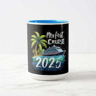 My First Cruise 2025 Two-Tone Coffee Mug