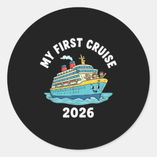 My first cruise 2026 classic round sticker