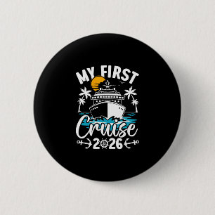 My First Cruise 2026 Cute Family Vacation Cruising 6 Cm Round Badge