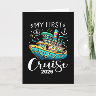 My First Cruise 2026 Cute Family Vacation Cruising Card