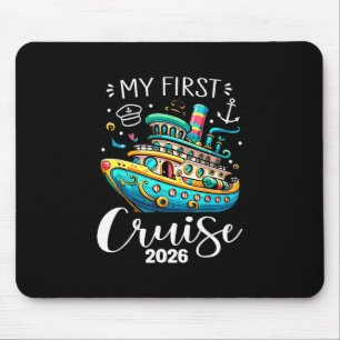 My First Cruise 2026 Cute Family Vacation Cruising Mouse Pad